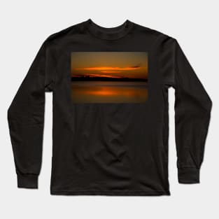 Spectacular sunrise over Rice Lake Long Sleeve T-Shirt